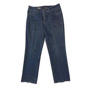Nine West Womens Broadway Fit Straight Leg Jeans Size 8/28 Blue Denim 1793